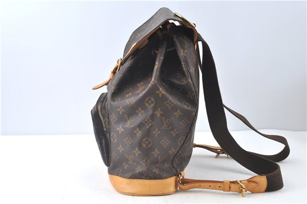 Authentic Louis Vuitton Monogram Montsouris GM Backpack M51135 LV J9090