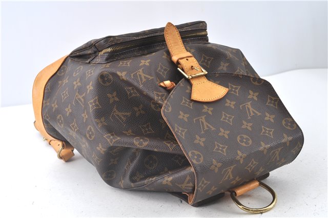Authentic Louis Vuitton Monogram Montsouris GM Backpack M51135 LV J9090