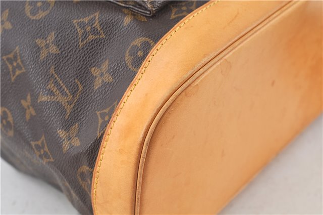 Authentic Louis Vuitton Monogram Montsouris GM Backpack M51135 LV J9090