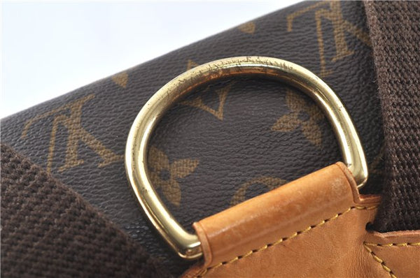Authentic Louis Vuitton Monogram Montsouris GM Backpack M51135 LV J9090