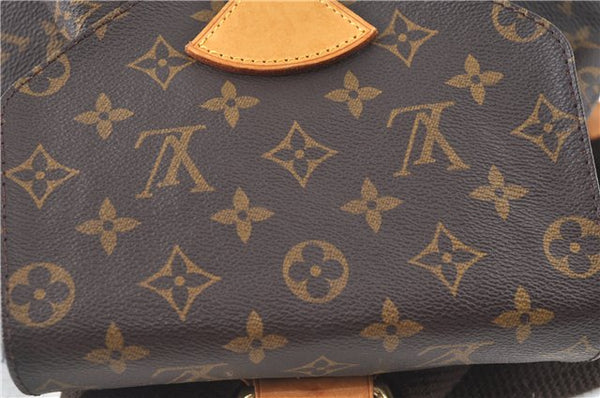 Authentic Louis Vuitton Monogram Montsouris GM Backpack M51135 LV J9090