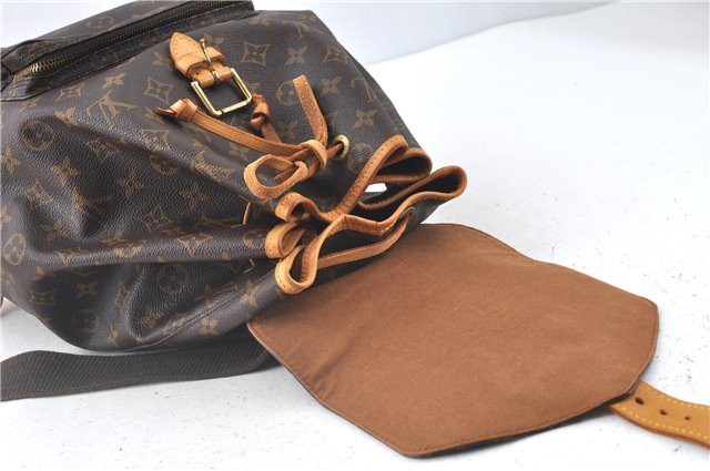 Authentic Louis Vuitton Monogram Montsouris GM Backpack M51135 LV J9090
