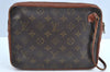 Authentic Louis Vuitton Monogram Pochette Sport Clutch Hand Bag Old Model J9095