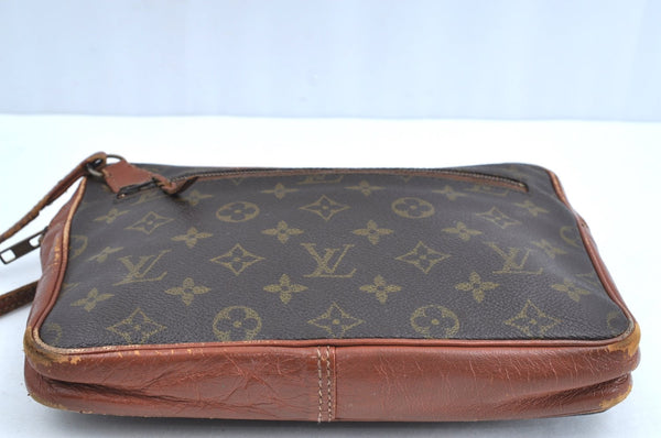 Authentic Louis Vuitton Monogram Pochette Sport Clutch Hand Bag Old Model J9095
