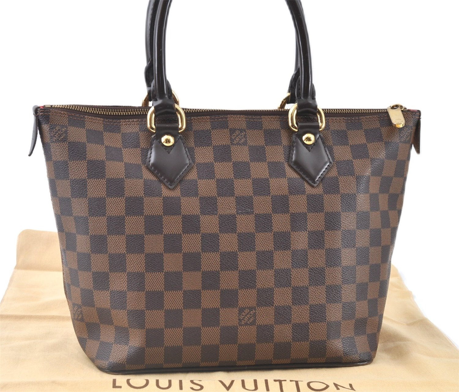 Authentic Louis Vuitton Damier Saleya PM Shoulder Tote Bag N51183 LV J9102