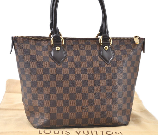 Authentic Louis Vuitton Damier Saleya PM Shoulder Tote Bag N51183 LV J9102