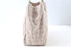 Authentic CHANEL New Travel Line Shoulder Tote Bag Nylon Leather Beige J9103