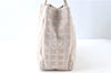 Authentic CHANEL New Travel Line Shoulder Tote Bag Nylon Leather Beige J9103