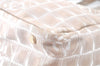 Authentic CHANEL New Travel Line Shoulder Tote Bag Nylon Leather Beige J9103