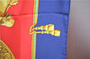 Authentic HERMES Carre 90 Scarf "OMMAGE A CHARLES GARNIER" Silk Blue Red J9109