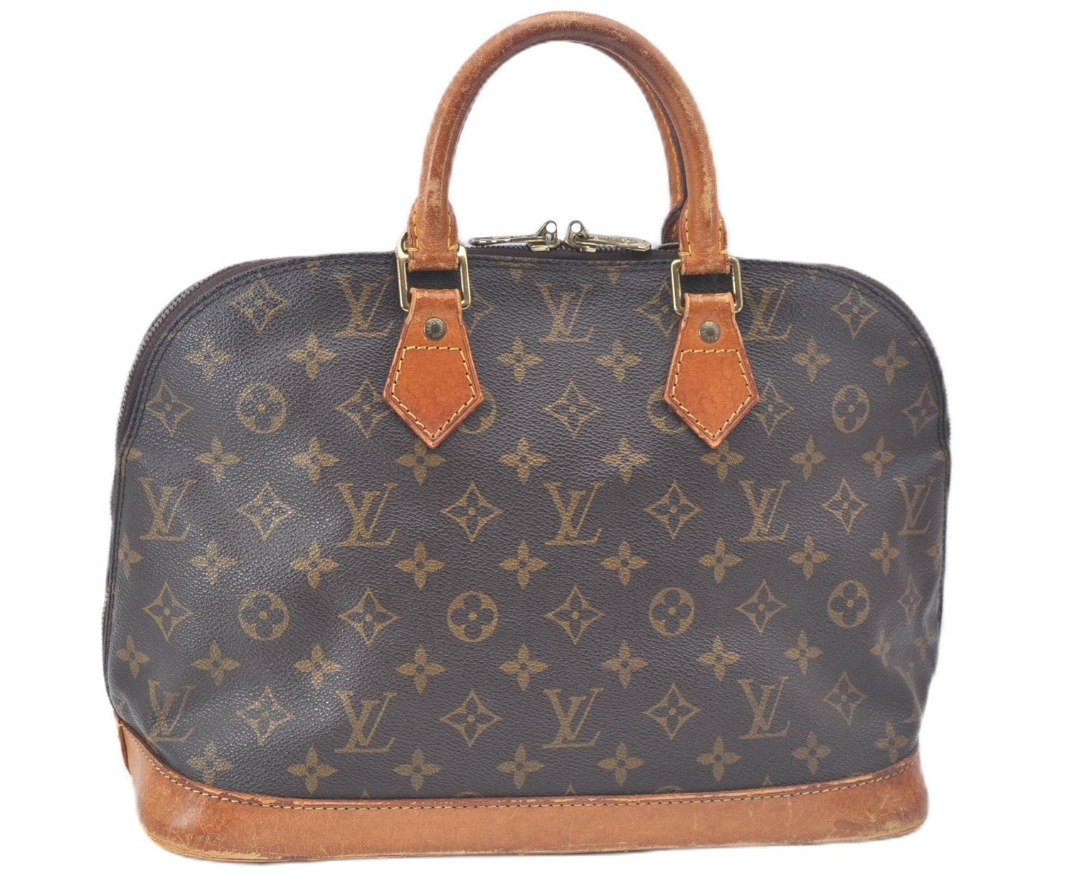 Authentic Louis Vuitton Monogram Alma Hand Bag M51130 LV J9125