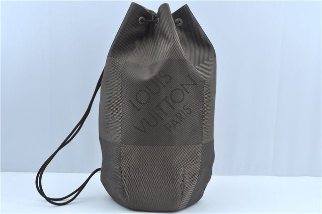 Authentic Louis Vuitton Damier Geant Matero PM Shoulder Cross Bag Brown LV J9131