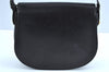 Authentic GUCCI Shoulder Hand Bag Purse Leather Black J9136