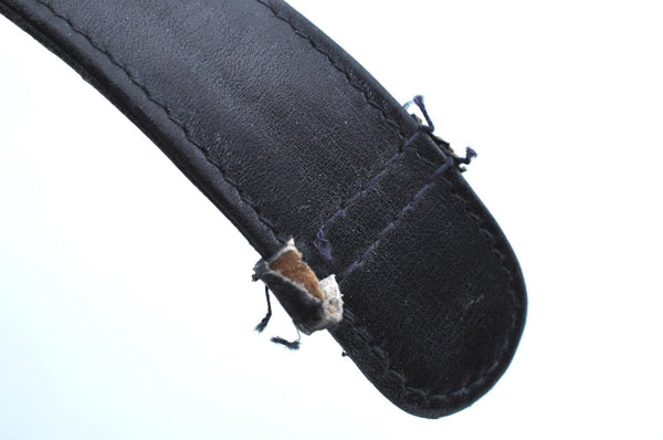 Authentic GUCCI Shoulder Hand Bag Purse Leather Black J9136