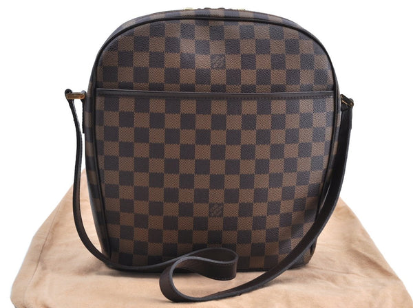 Authentic Louis Vuitton Damier Ipanema GM Shoulder Cross Bag N51292 LV J9141
