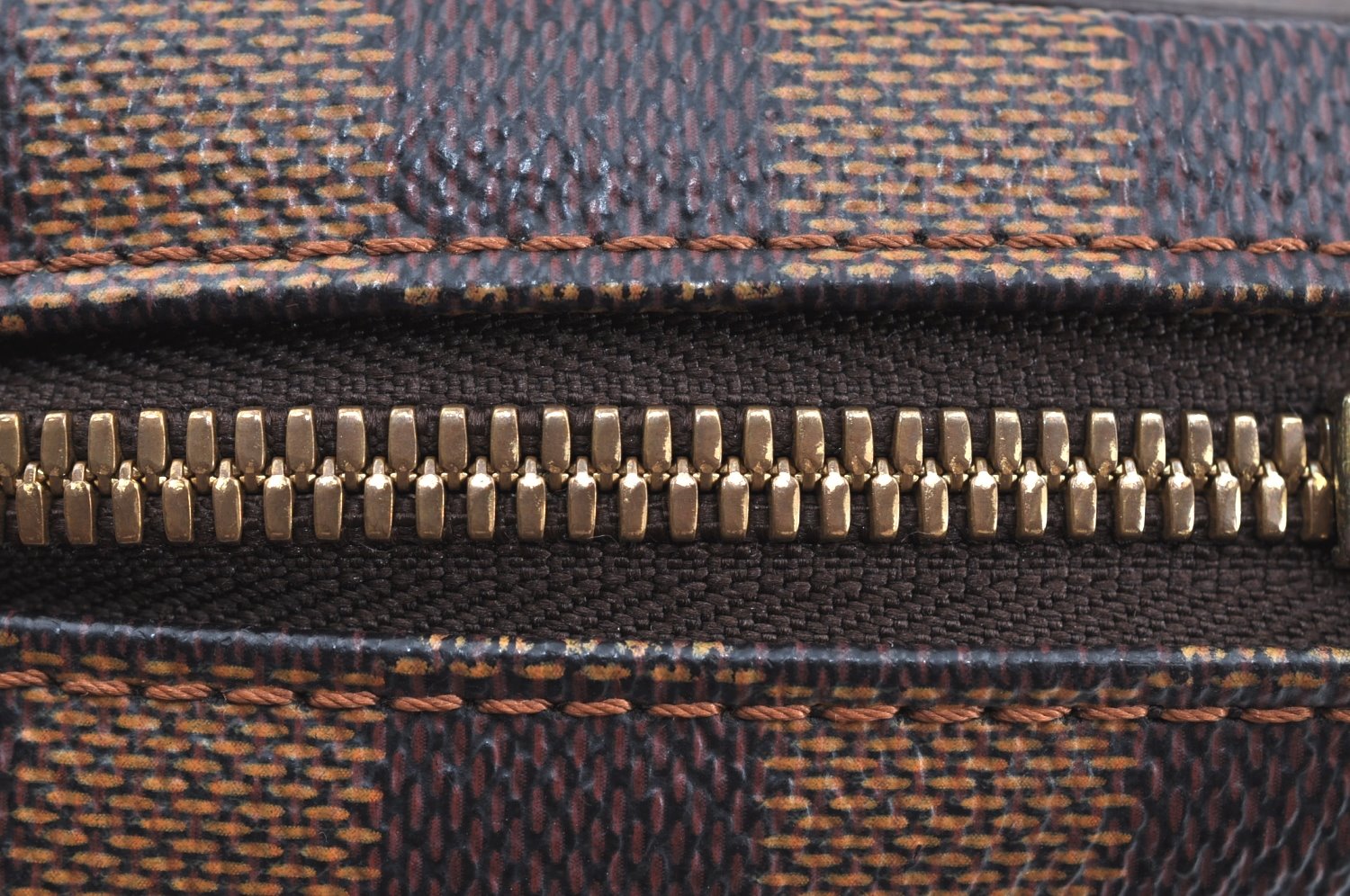 Authentic Louis Vuitton Damier Ipanema GM Shoulder Cross Bag N51292 LV J9141