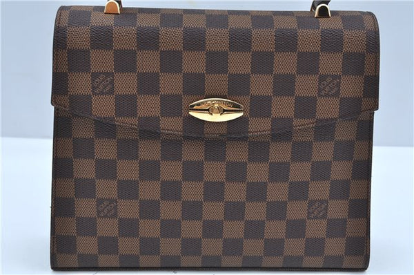 Authentic Louis Vuitton Damier Malesherbes Hand Bag Purse N51379 LV J9142