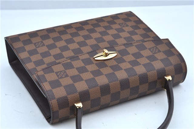 Authentic Louis Vuitton Damier Malesherbes Hand Bag Purse N51379 LV J9142