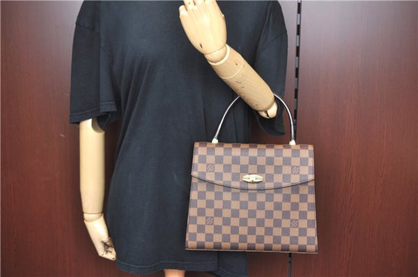 Authentic Louis Vuitton Damier Malesherbes Hand Bag Purse N51379 LV J9142