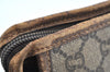 Authentic GUCCI Clutch Hand Bag Purse GG Plus PVC Leather Brown J9157