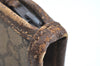Authentic GUCCI Clutch Hand Bag Purse GG Plus PVC Leather Brown J9157