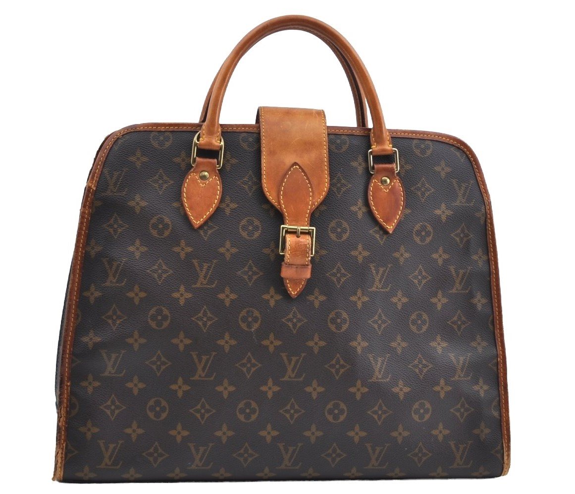 Authentic Louis Vuitton Monogram Rivoli Business Hand Bag M53380 LV J9186