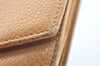 Authentic CHANEL Caviar Skin CC Logo Bifold Wallet Purse Beige J9213