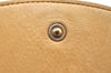 Authentic CHANEL Caviar Skin CC Logo Bifold Wallet Purse Beige J9213