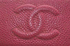 Authentic CHANEL Caviar Skin 5 Key Case Holder CC Logo Pink J9215