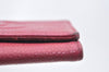 Authentic CHANEL Caviar Skin 5 Key Case Holder CC Logo Pink J9215