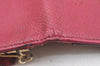 Authentic CHANEL Caviar Skin 5 Key Case Holder CC Logo Pink J9215