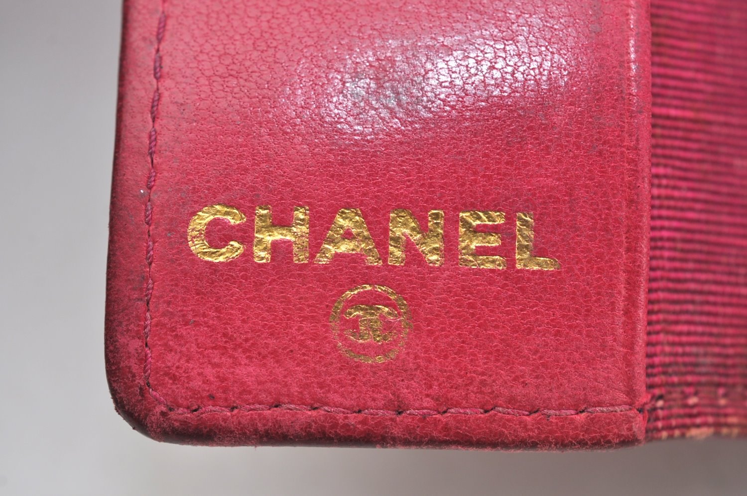 Authentic CHANEL Caviar Skin 5 Key Case Holder CC Logo Pink J9215
