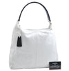 Authentic CHANEL Lamb Skin CC Logo Shoulder Bag Purse White J9224