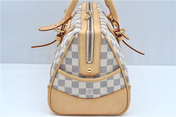 Authentic Louis Vuitton Damier Azur Berkeley Hand Boston Bag N52001 LV J9225