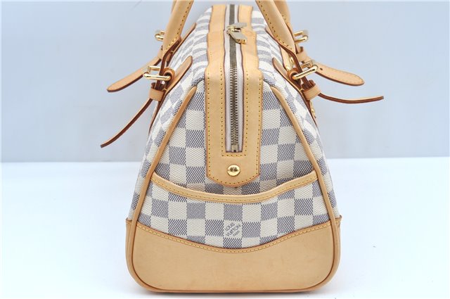 Authentic Louis Vuitton Damier Azur Berkeley Hand Boston Bag N52001 LV J9225