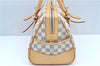 Authentic Louis Vuitton Damier Azur Berkeley Hand Boston Bag N52001 LV J9225