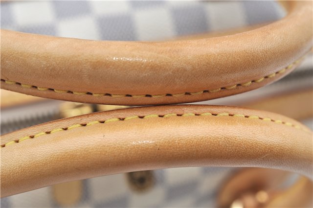 Authentic Louis Vuitton Damier Azur Berkeley Hand Boston Bag N52001 LV J9225