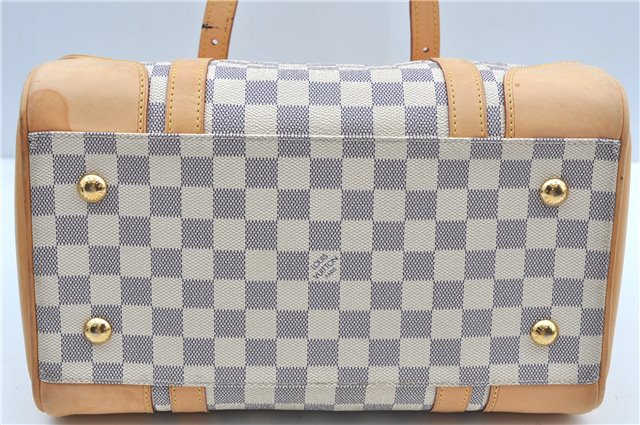 Authentic Louis Vuitton Damier Azur Berkeley Hand Boston Bag N52001 LV J9225