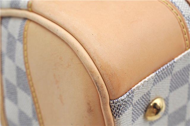 Authentic Louis Vuitton Damier Azur Berkeley Hand Boston Bag N52001 LV J9225