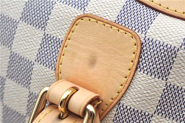 Authentic Louis Vuitton Damier Azur Berkeley Hand Boston Bag N52001 LV J9225