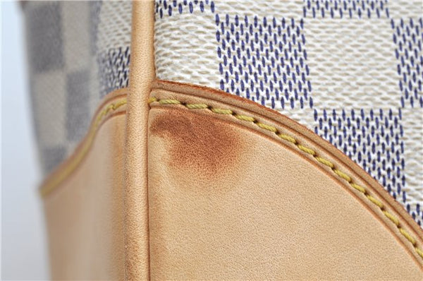 Authentic Louis Vuitton Damier Azur Berkeley Hand Boston Bag N52001 LV J9225