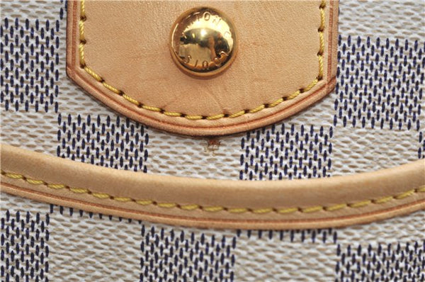 Authentic Louis Vuitton Damier Azur Berkeley Hand Boston Bag N52001 LV J9225