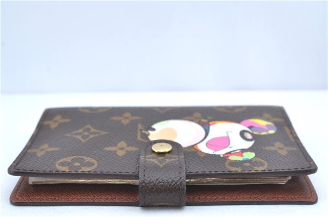 Authentic Louis Vuitton Monogram Panda Agenda Notebook Cover R20011 LV J9291