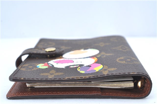 Authentic Louis Vuitton Monogram Panda Agenda Notebook Cover R20011 LV J9291