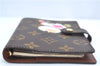 Authentic Louis Vuitton Monogram Panda Agenda Notebook Cover R20011 LV J9291