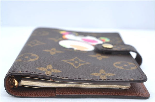 Authentic Louis Vuitton Monogram Panda Agenda Notebook Cover R20011 LV J9291