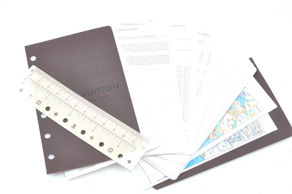 Authentic Louis Vuitton Monogram Panda Agenda Notebook Cover R20011 LV J9291