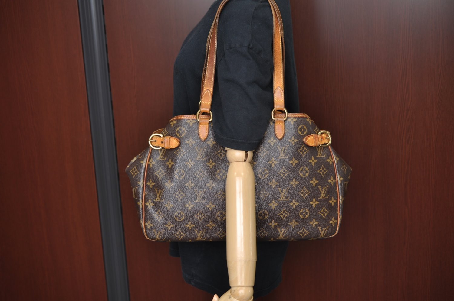 Authentic Louis Vuitton Monogram Batignolles Horizontal Tote Bag M51154 LV J9311