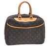 Authentic Louis Vuitton Monogram Deauville Hand Bag M47270 LV J9312
