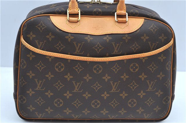 Authentic Louis Vuitton Monogram Deauville Hand Bag M47270 LV J9312
